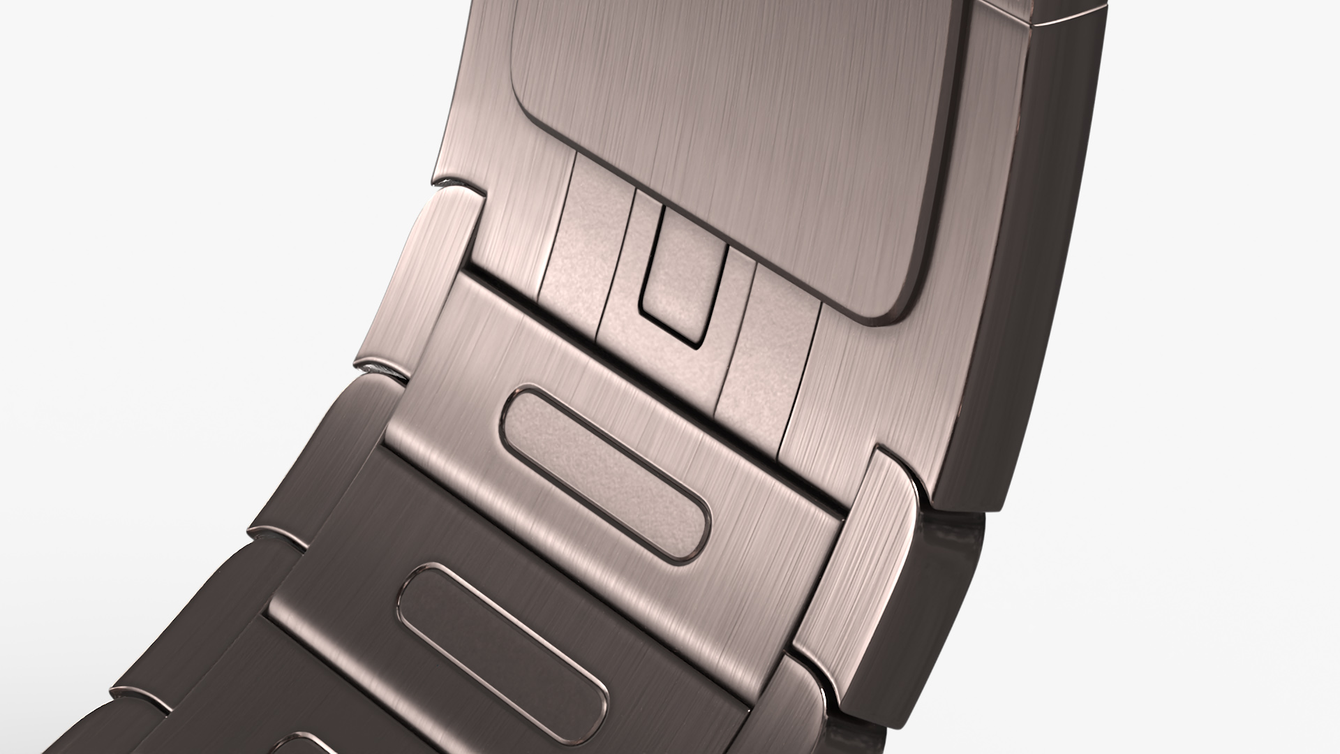 3D model Apple Smartwatch Series 10 Slate Titanium on Wrist Hand