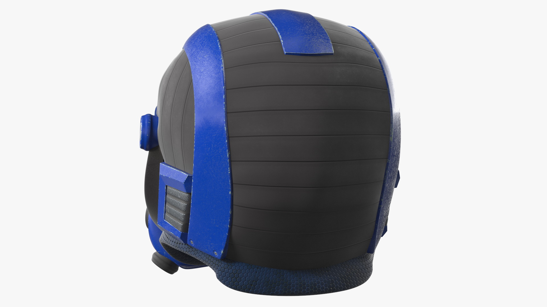 SciFi Helmet Blue 3D