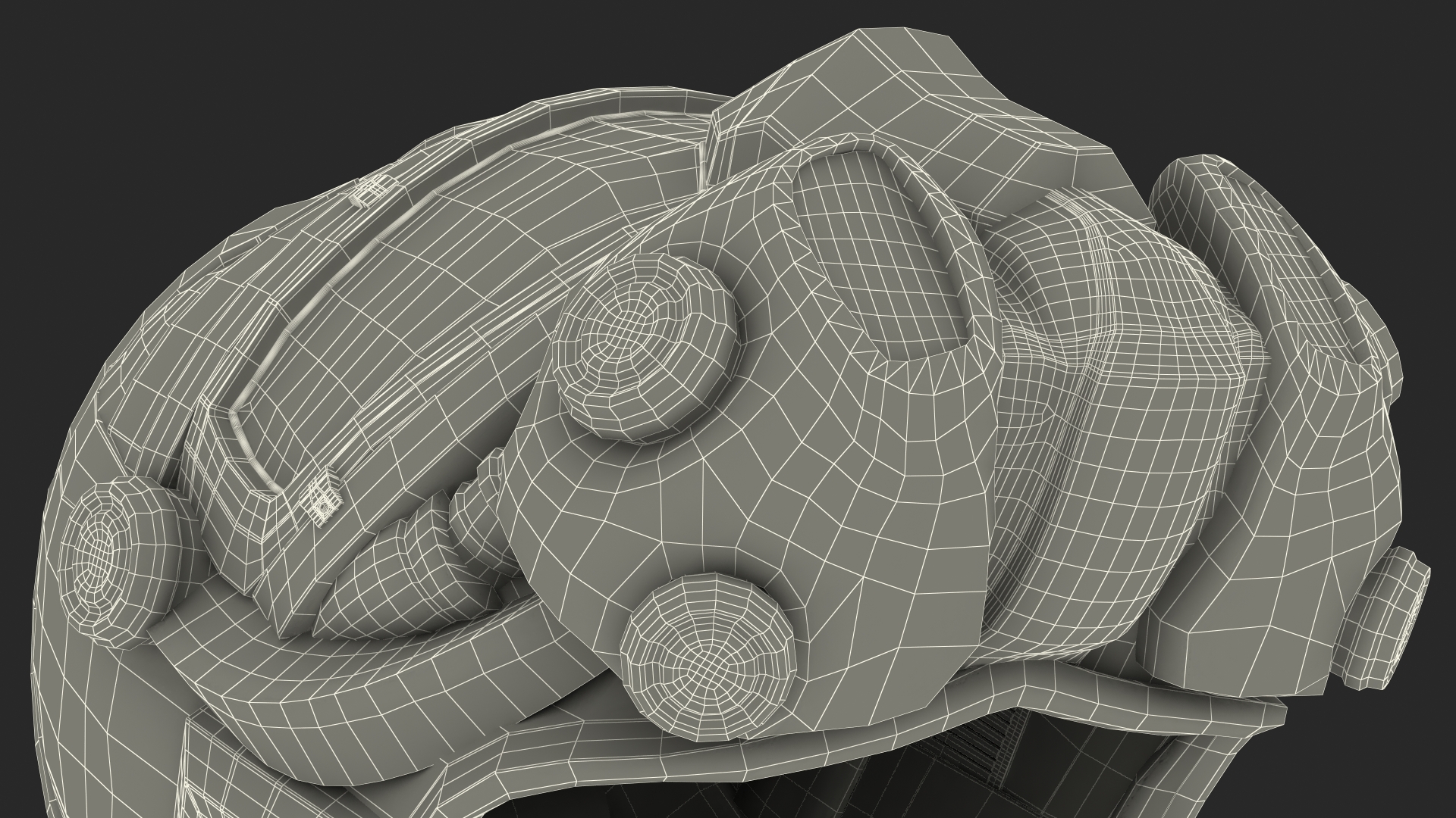 SciFi Helmet Blue 3D