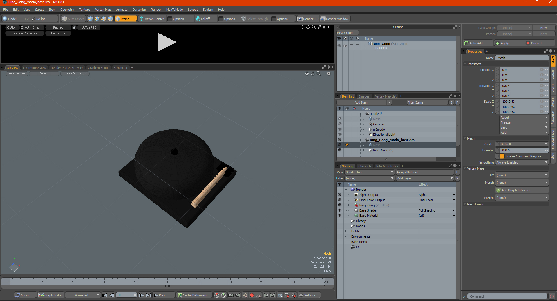 Ring Gong 3D model