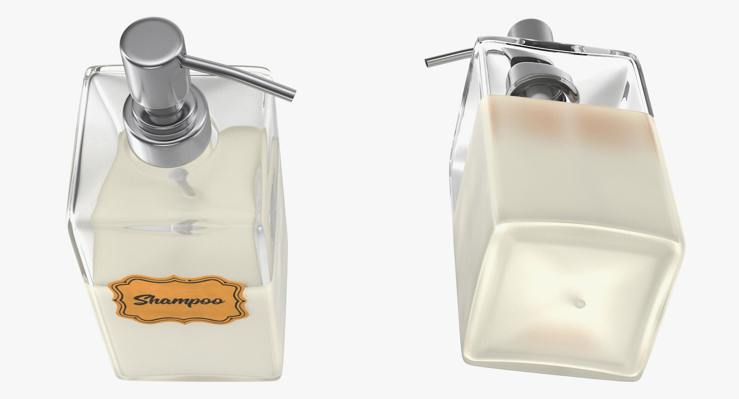 Dispenser Shampoo Rectangle 3D