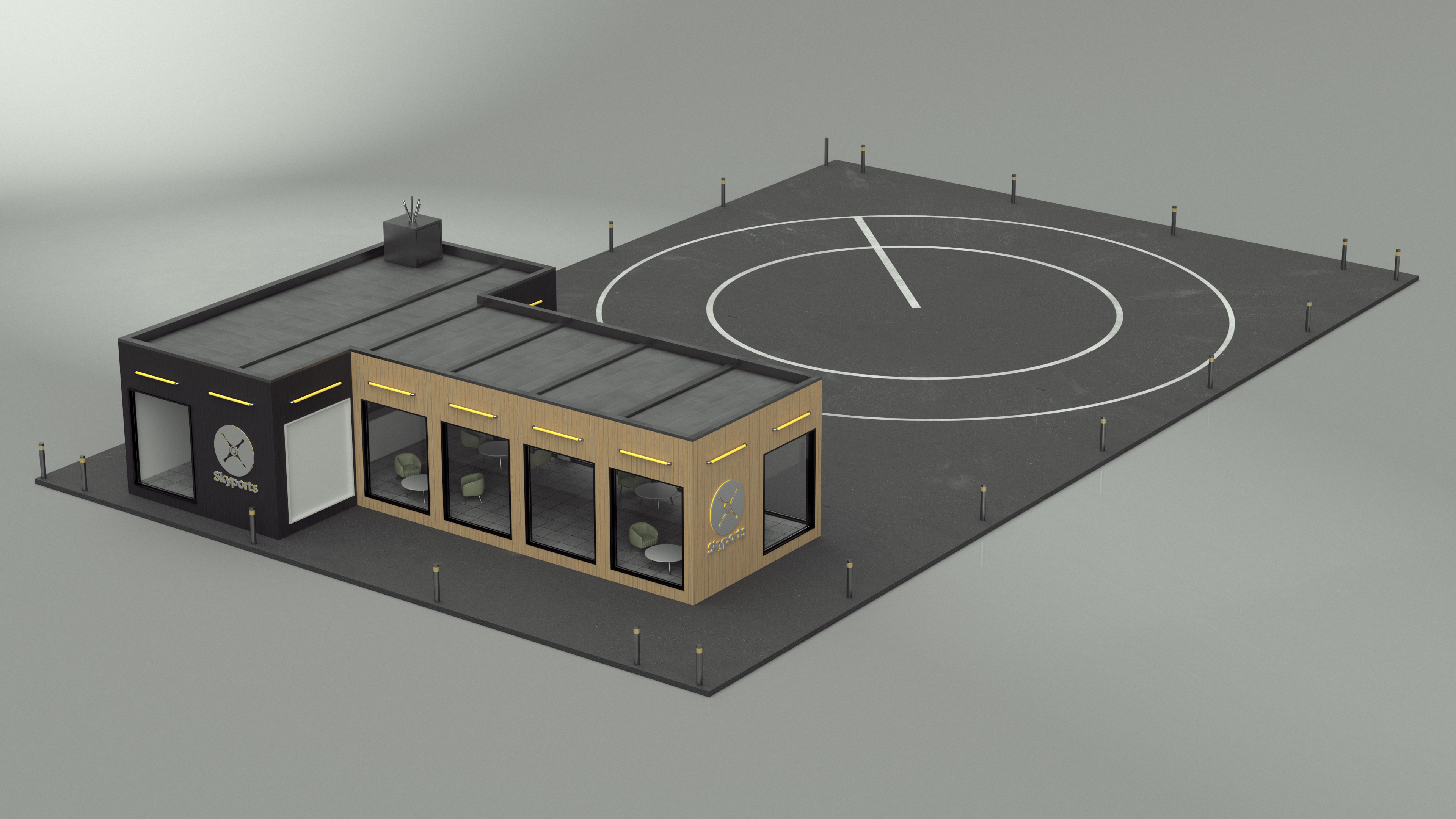 3D model Skyport for Air Taxi
