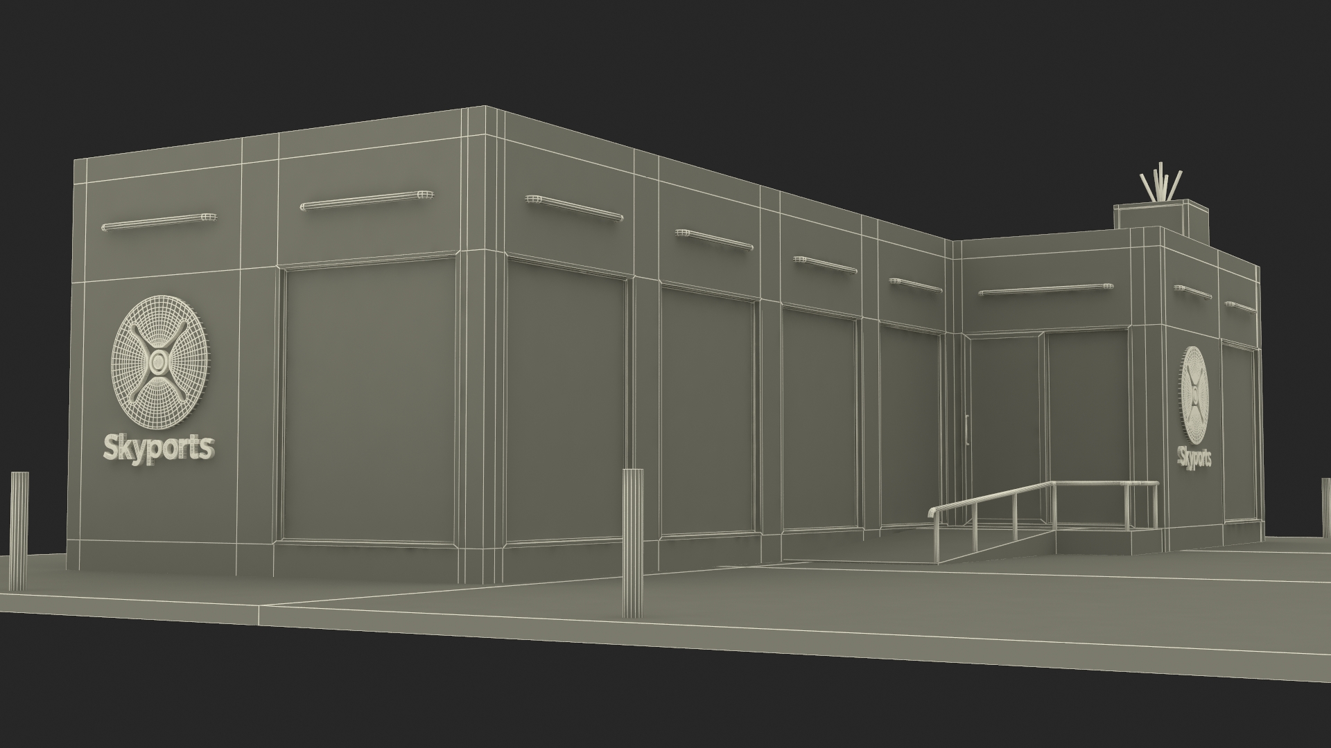 3D model Skyport for Air Taxi
