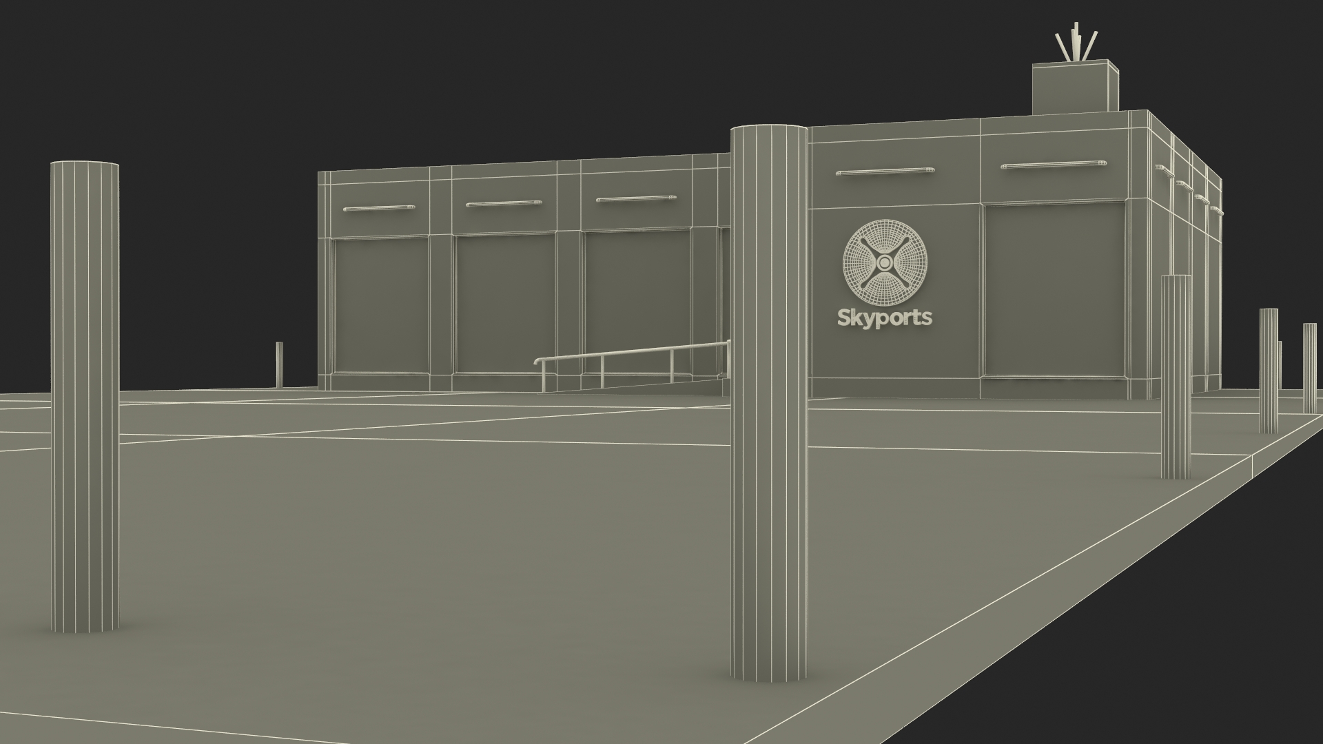 3D model Skyport for Air Taxi