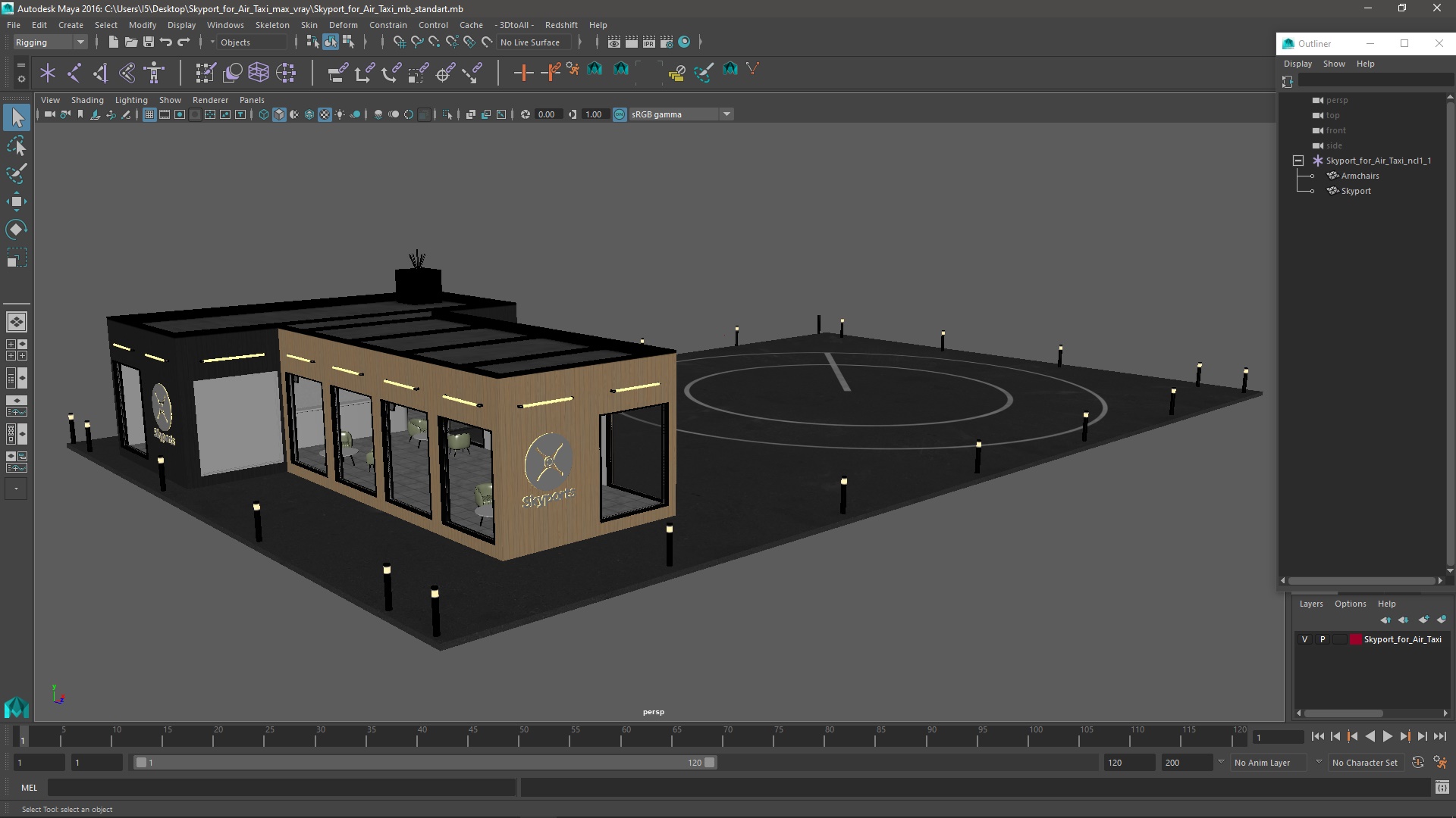 3D model Skyport for Air Taxi