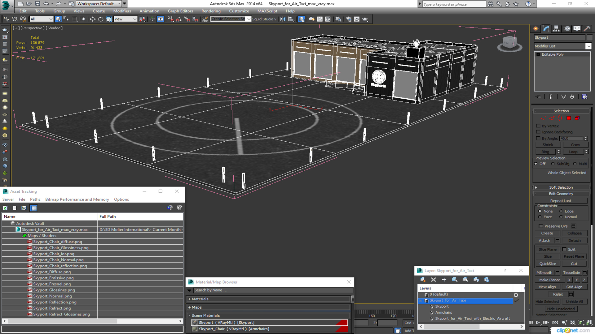 3D model Skyport for Air Taxi