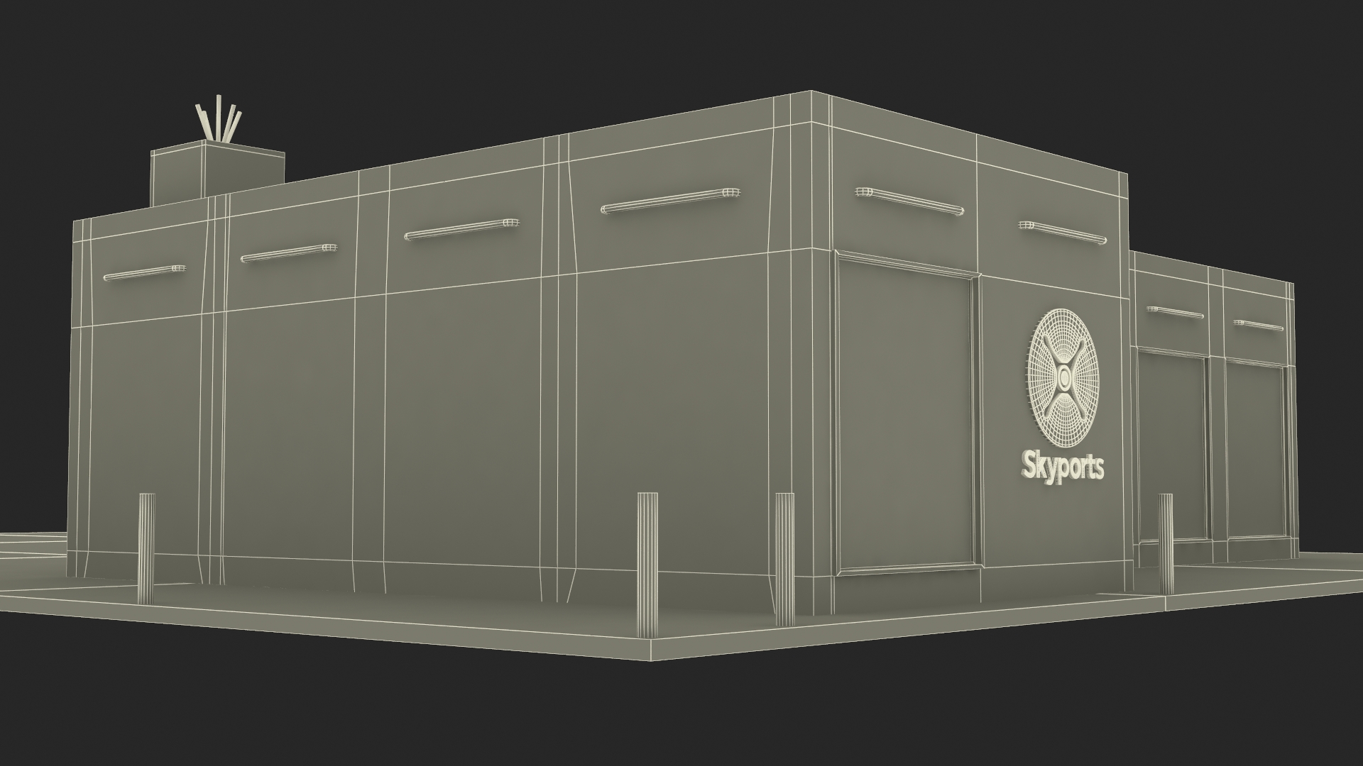 3D model Skyport for Air Taxi