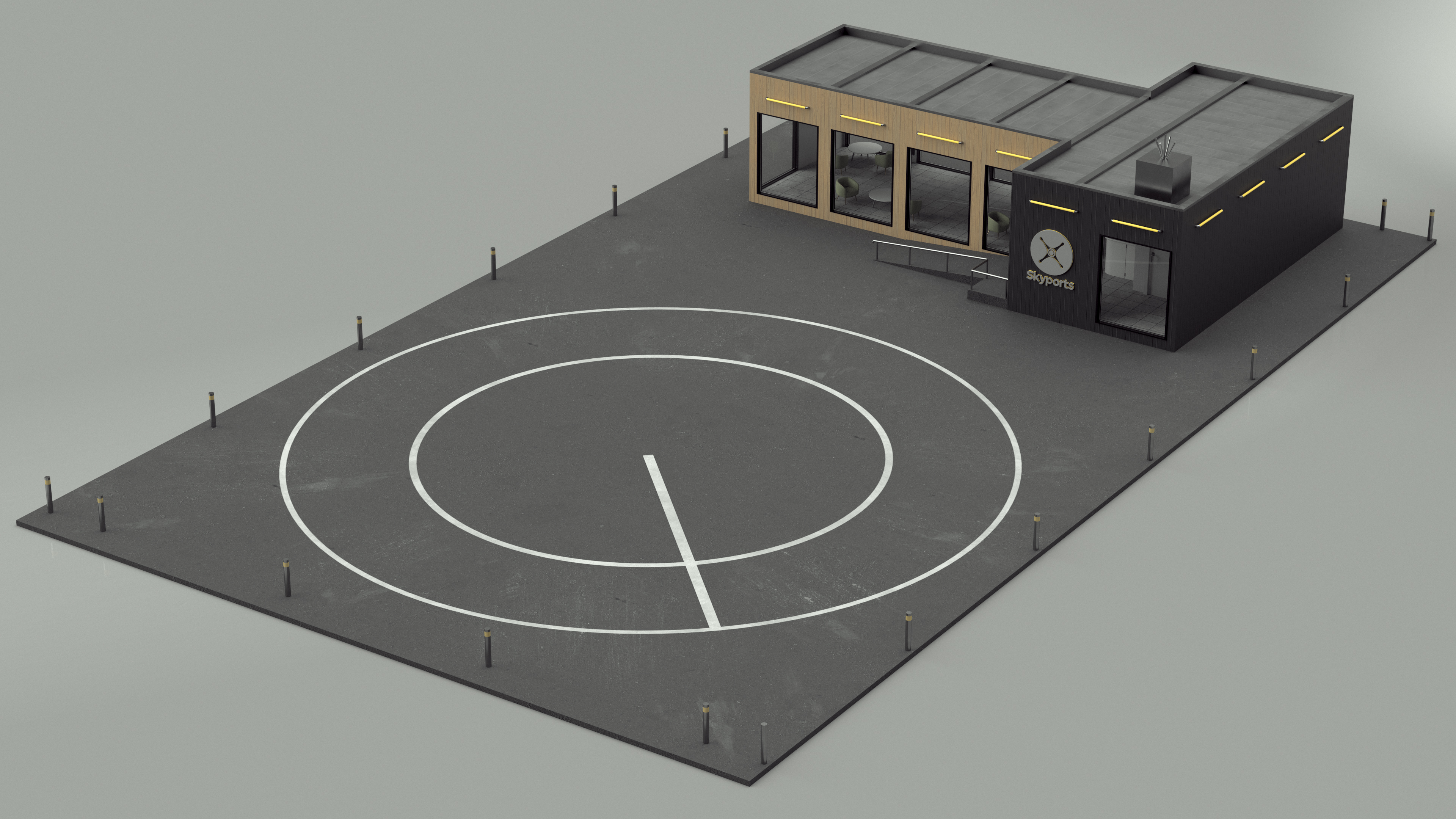 3D model Skyport for Air Taxi