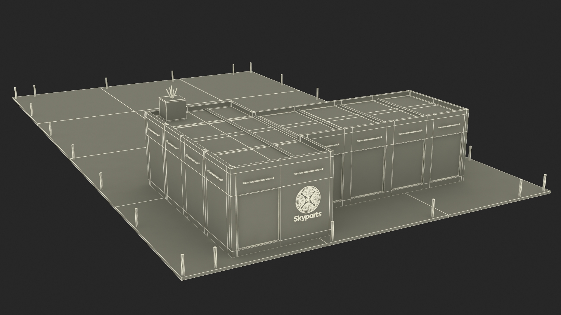 3D model Skyport for Air Taxi