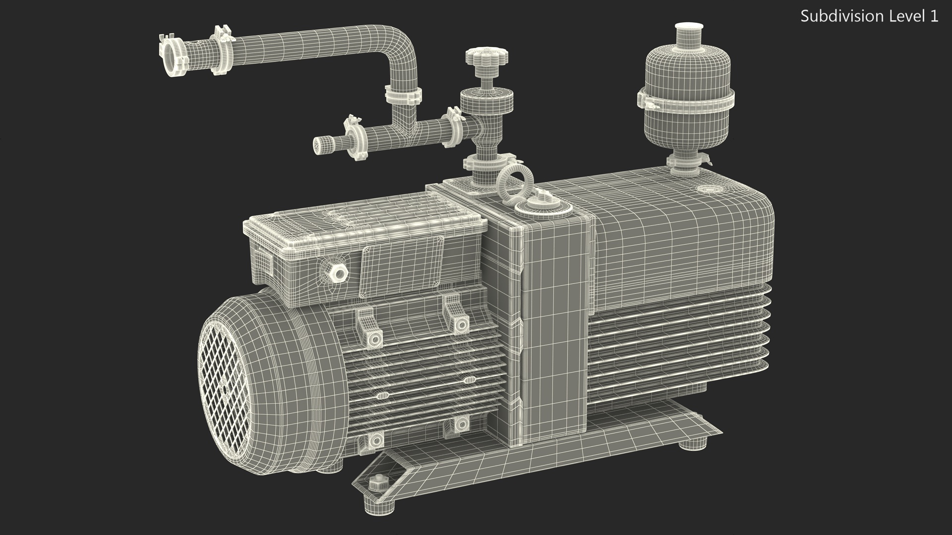 Dual Stage Vacuum Pump 3D