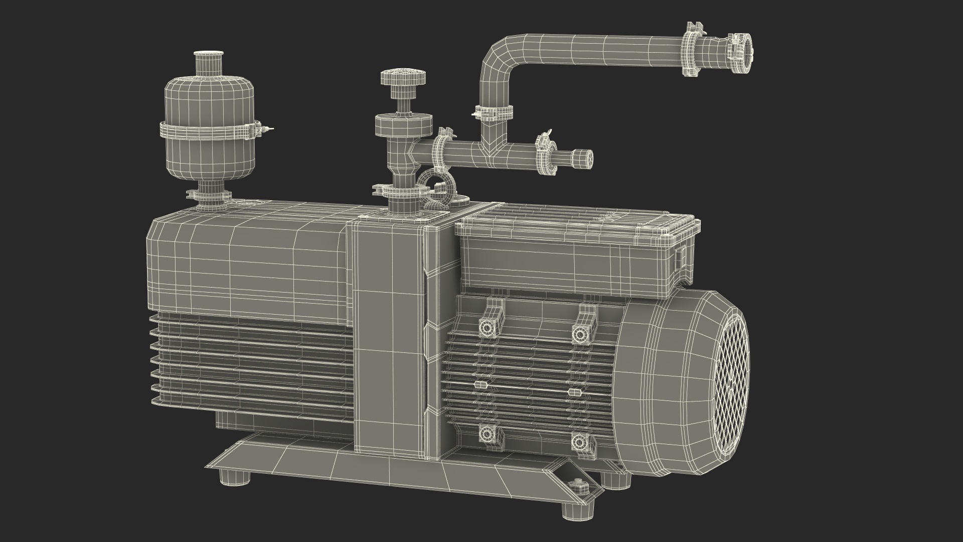 Dual Stage Vacuum Pump 3D
