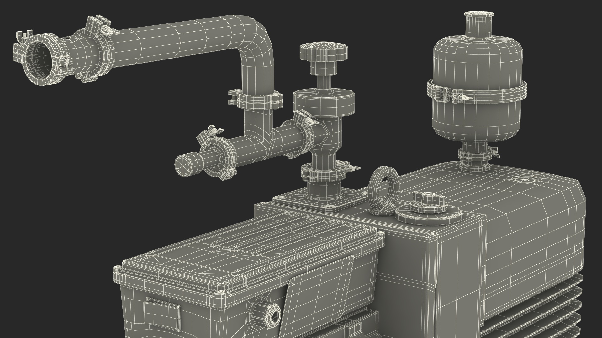 Dual Stage Vacuum Pump 3D