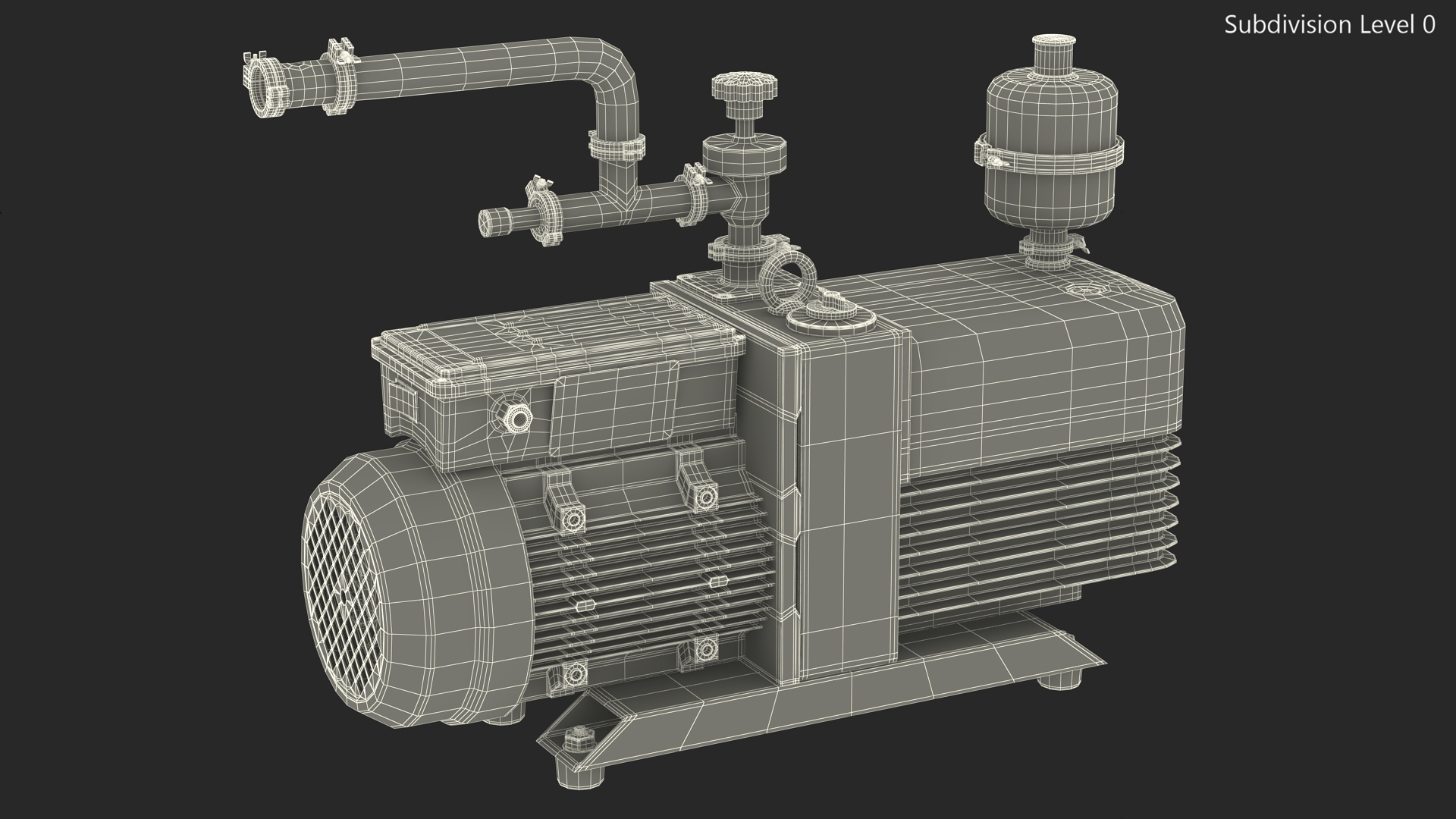 Dual Stage Vacuum Pump 3D