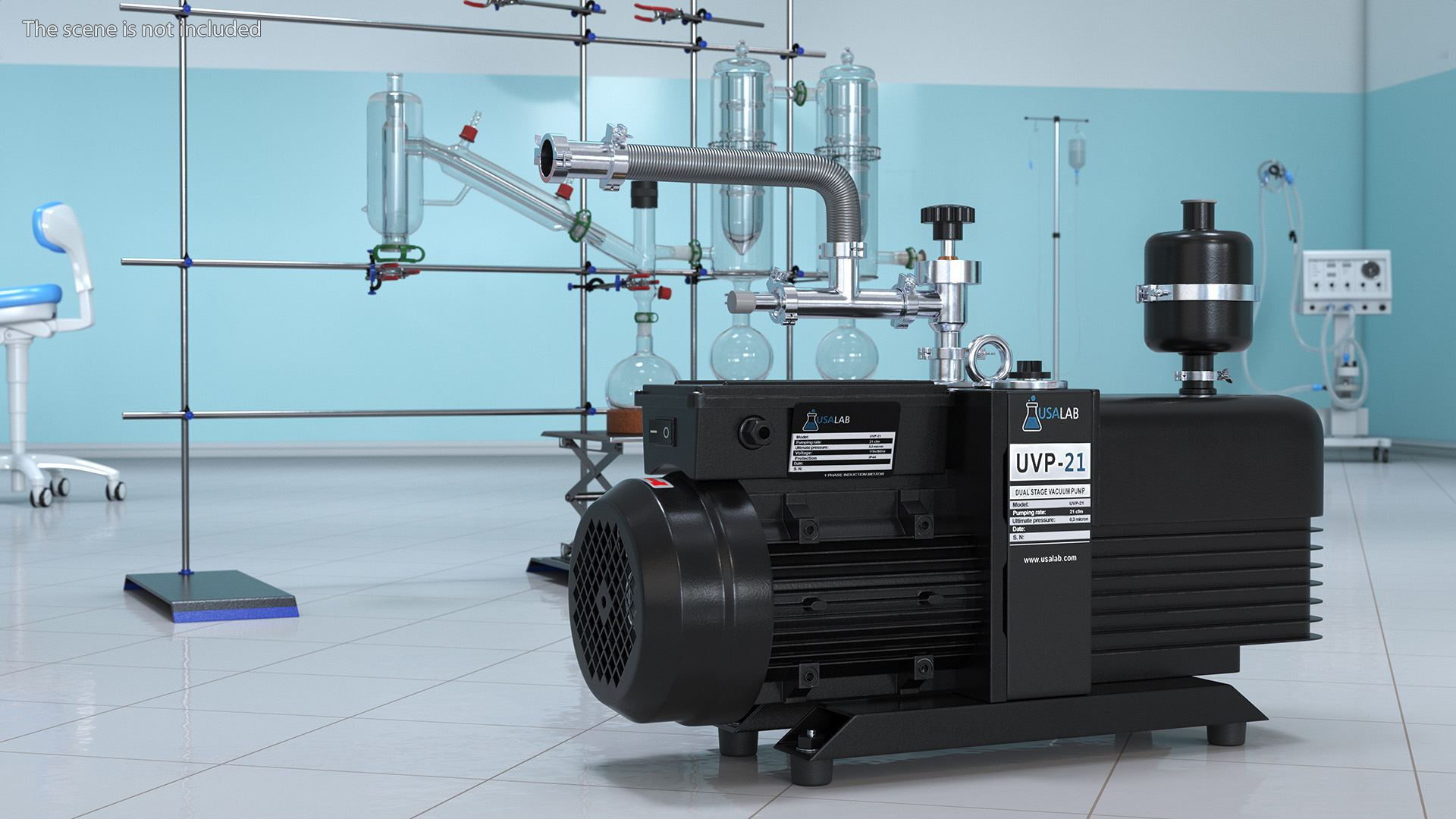 Dual Stage Vacuum Pump 3D