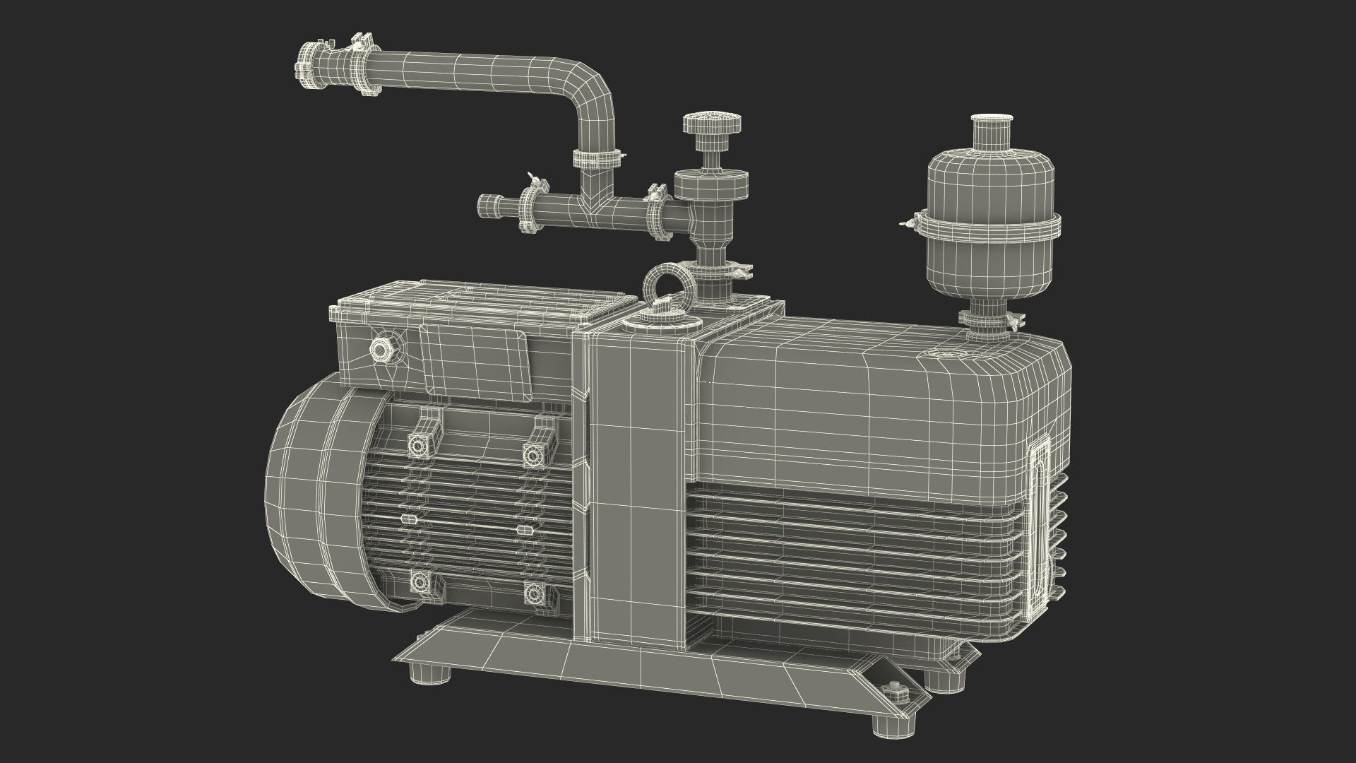 Dual Stage Vacuum Pump 3D