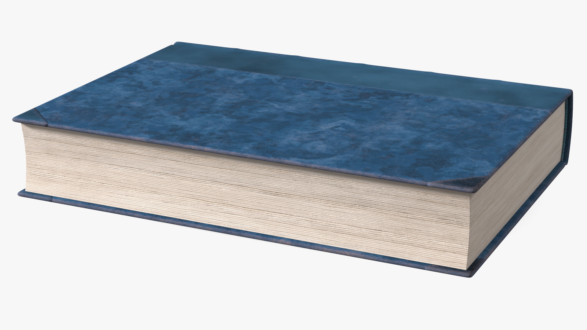 3D Classic Hardback Book Blue