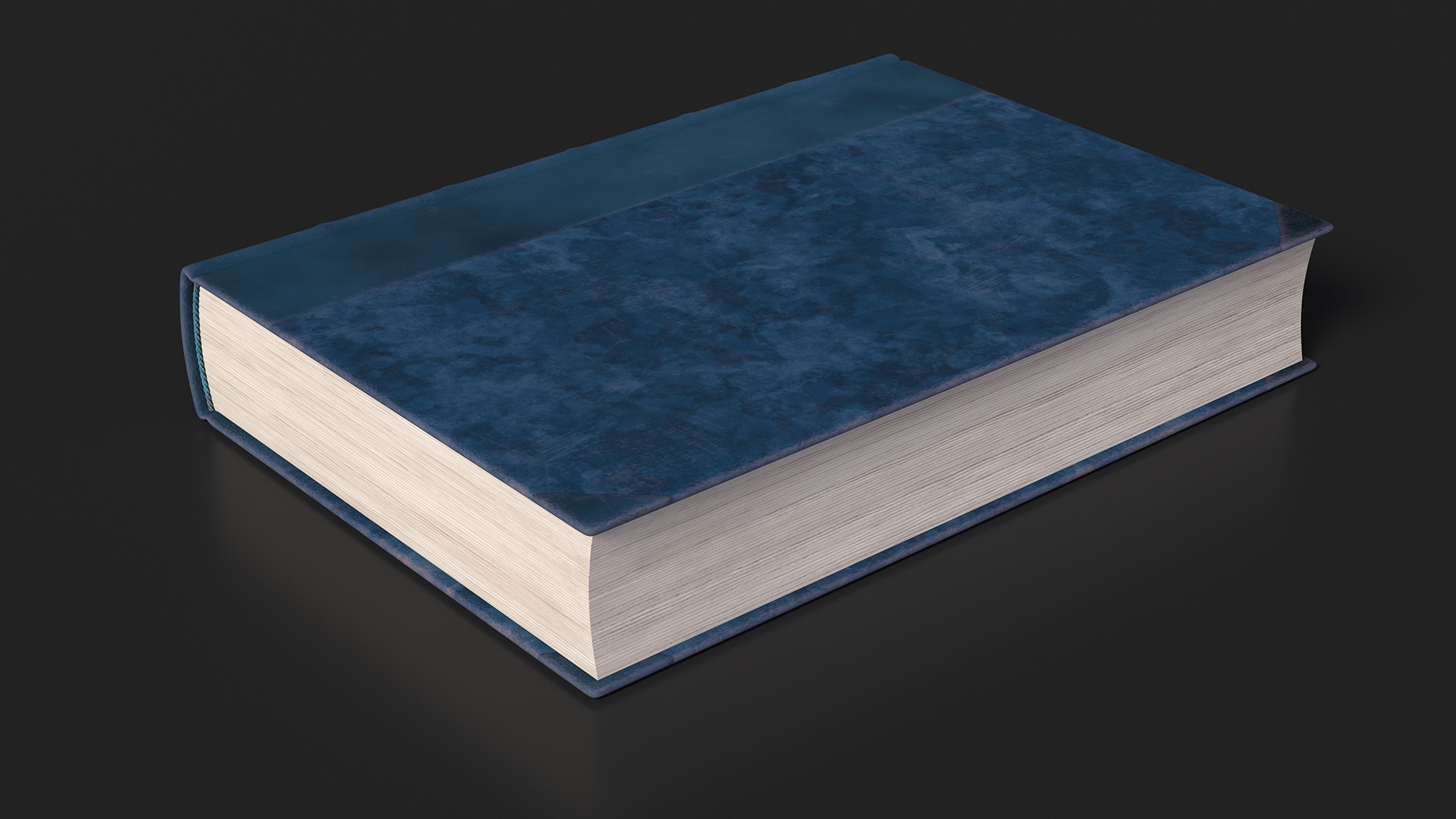 3D Classic Hardback Book Blue