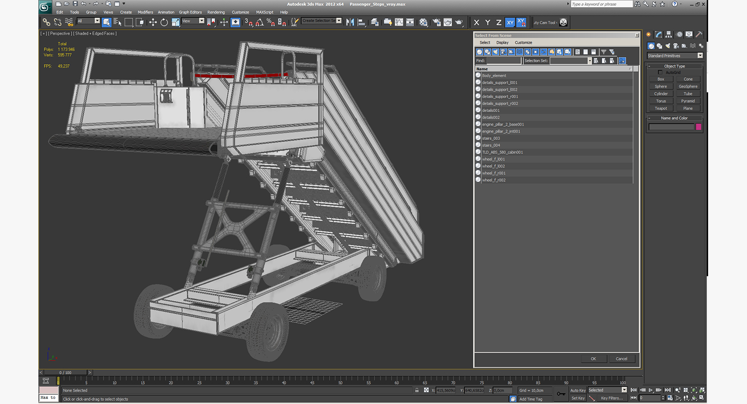 3D model Passenger Steps