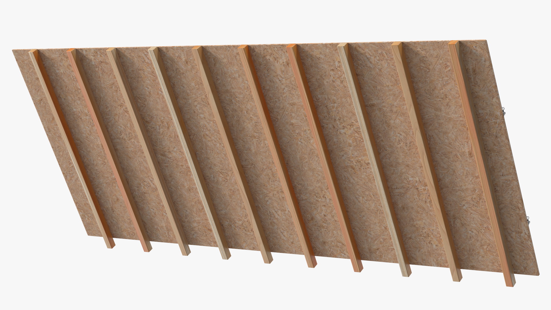 3D Onduline Roofing with Solar Panel model
