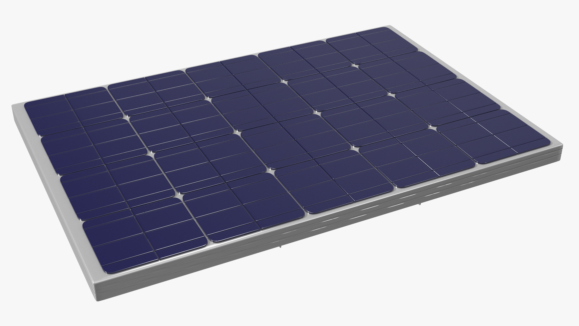 3D Onduline Roofing with Solar Panel model