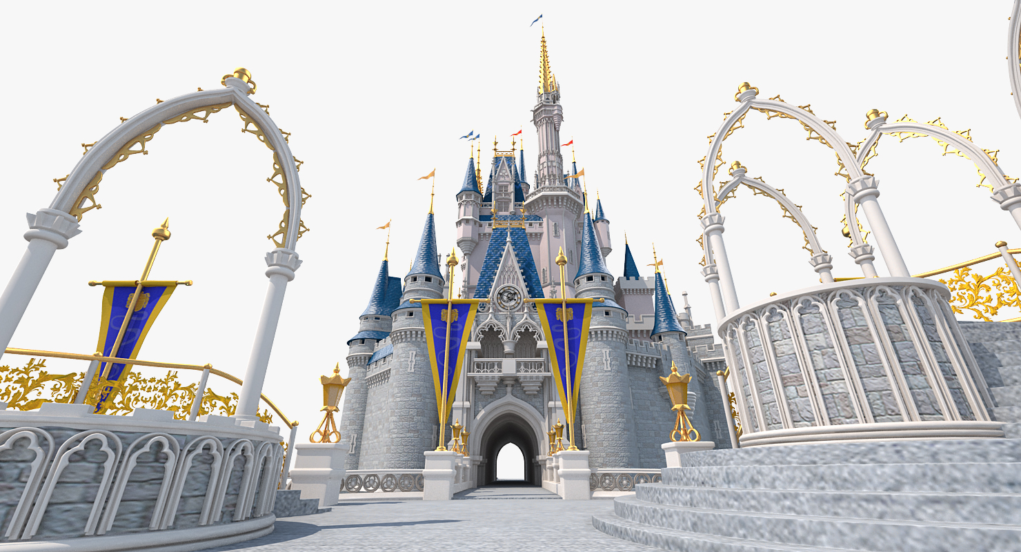 3D Cinderella Castle Fur