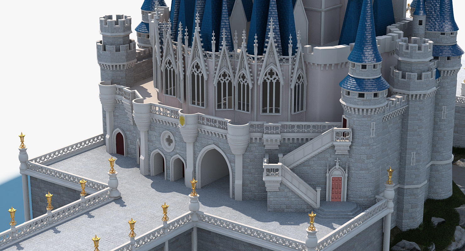 3D Cinderella Castle Fur