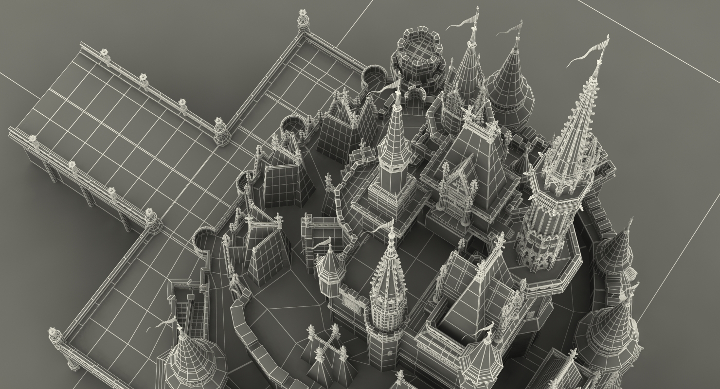3D Cinderella Castle Fur