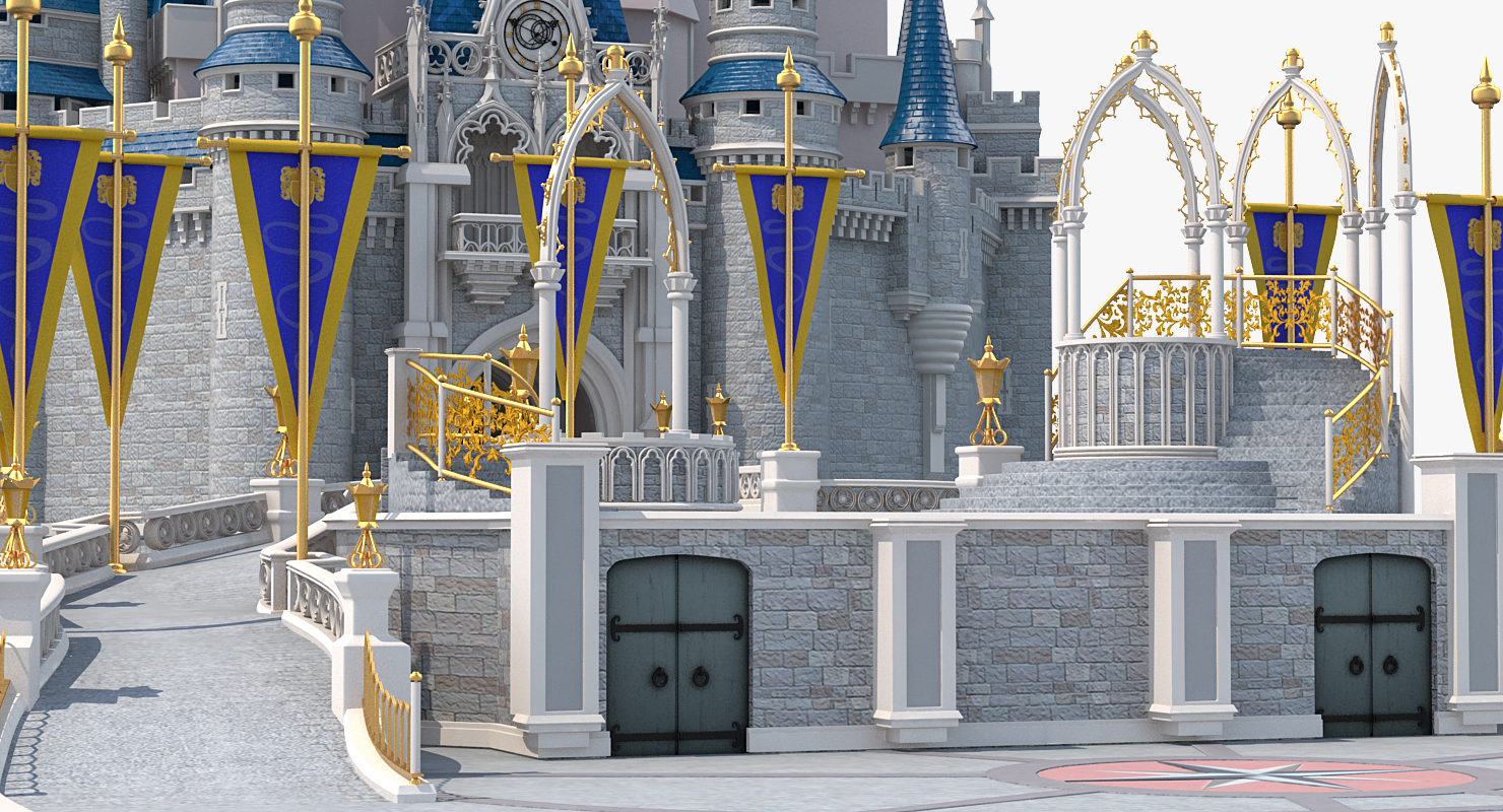 3D Cinderella Castle Fur