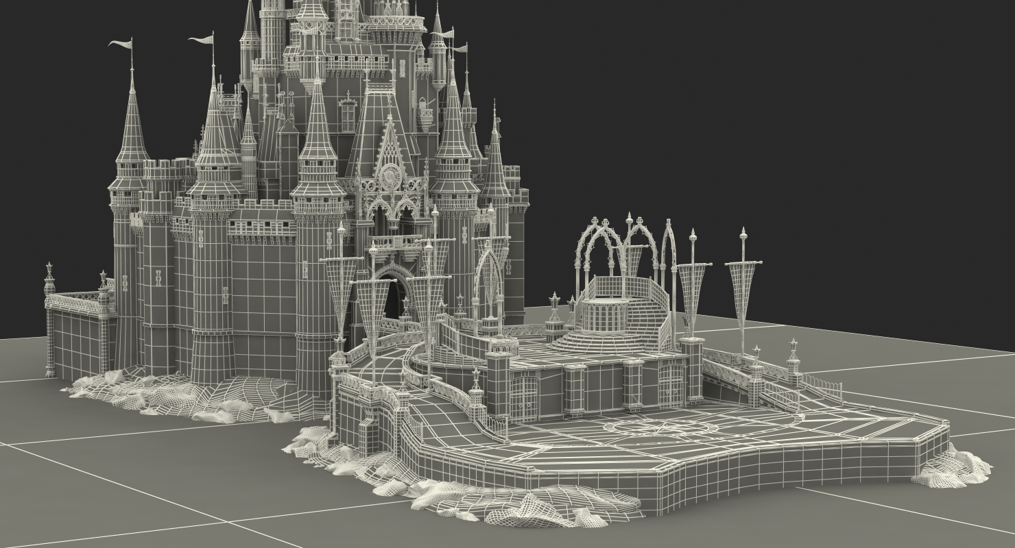 3D Cinderella Castle Fur