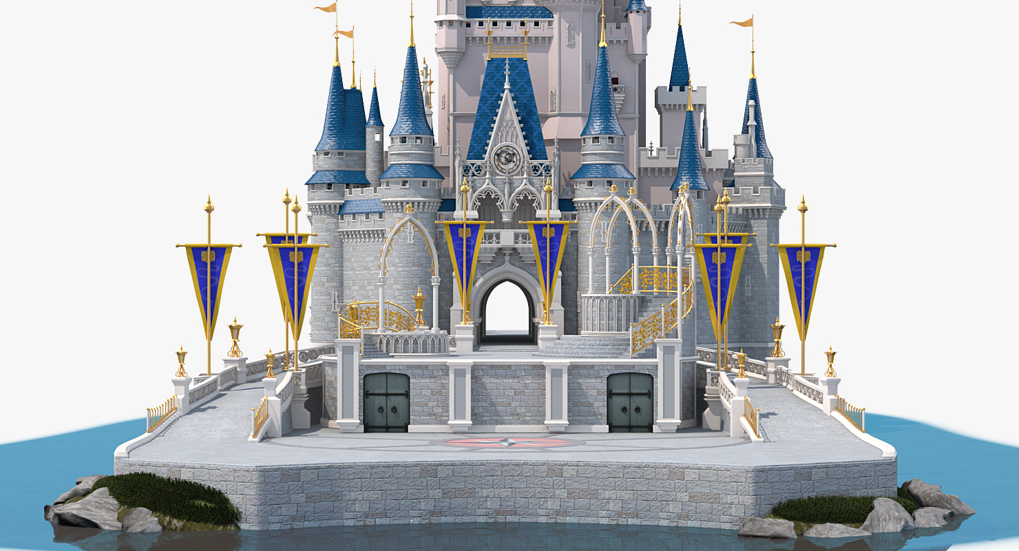 3D Cinderella Castle Fur