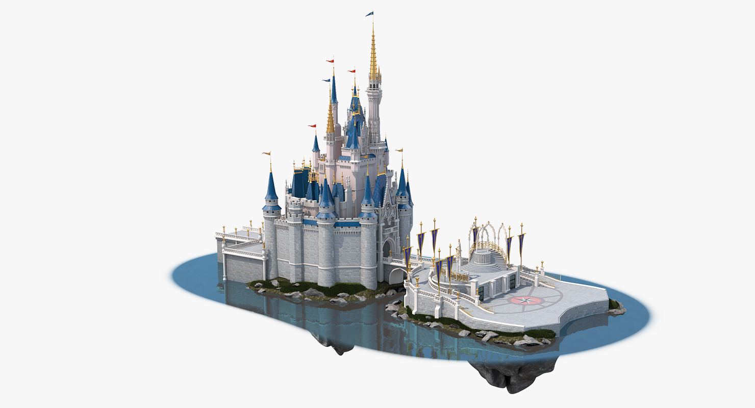 3D Cinderella Castle Fur