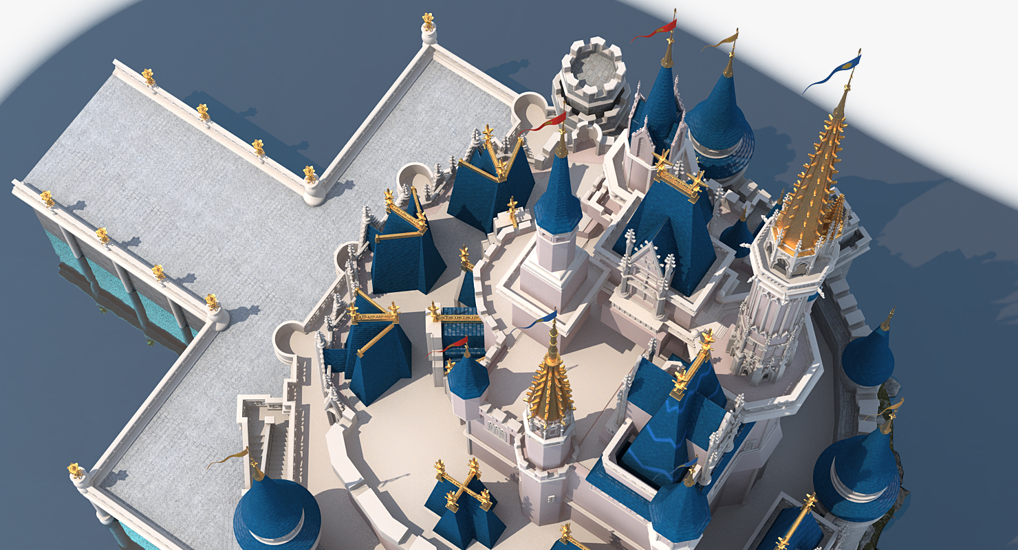 3D Cinderella Castle Fur