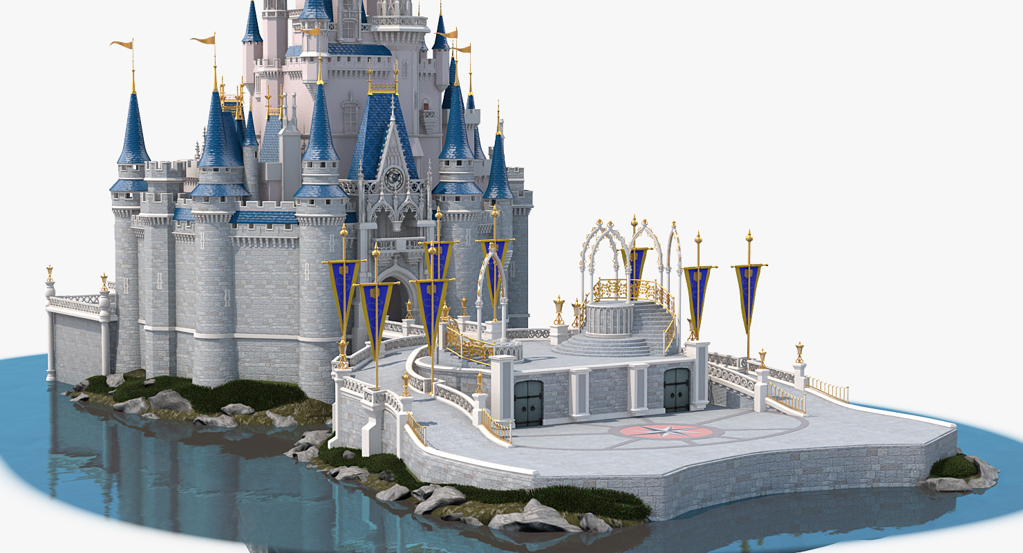 3D Cinderella Castle Fur