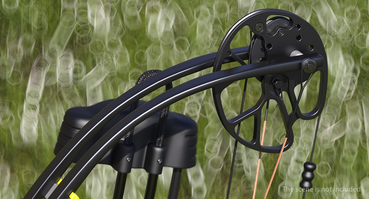 Yellow Compound Bow Bear Cruzer G2 3D model