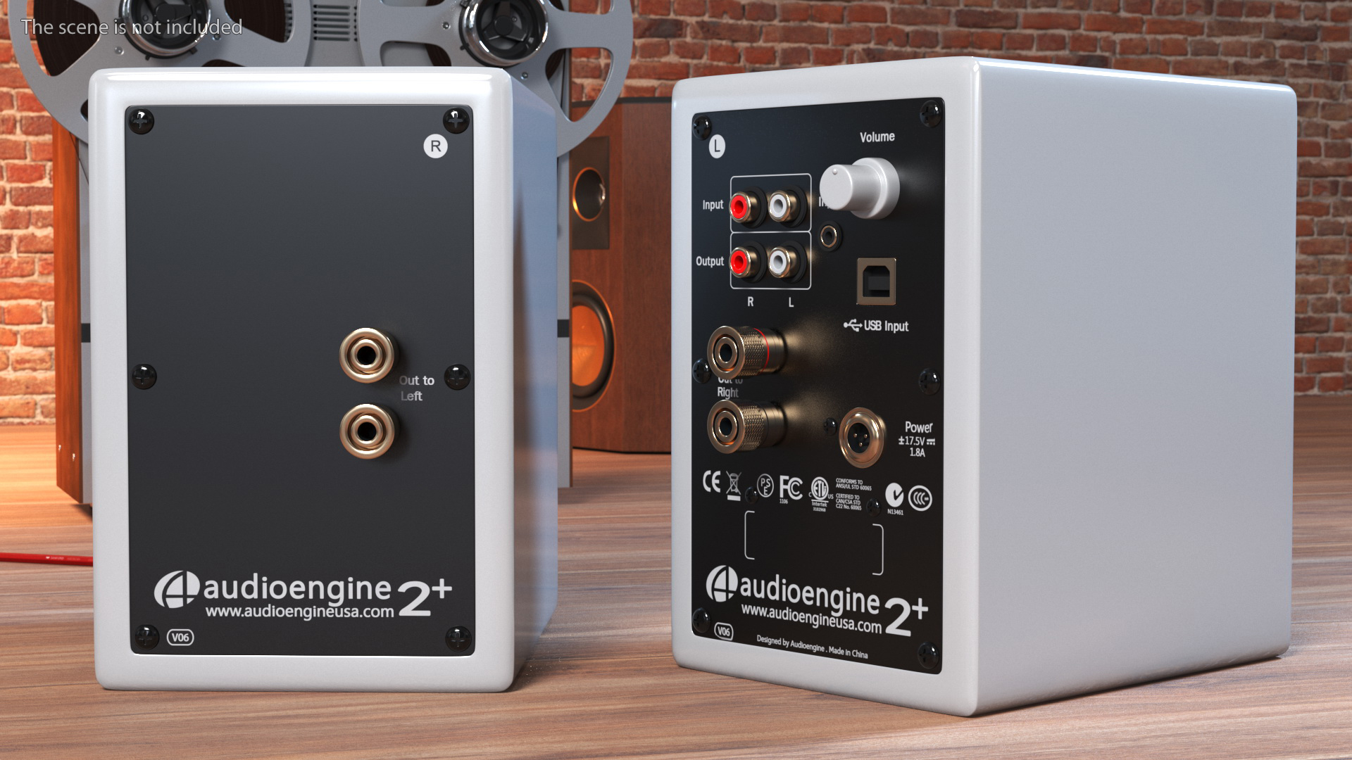Multimedia Speakers Audioengine A2 3D model