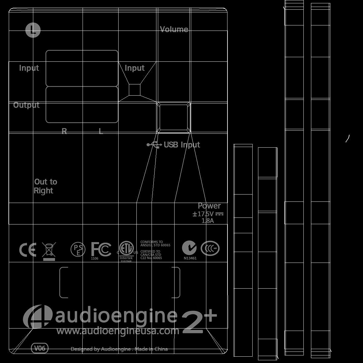 Multimedia Speakers Audioengine A2 3D model