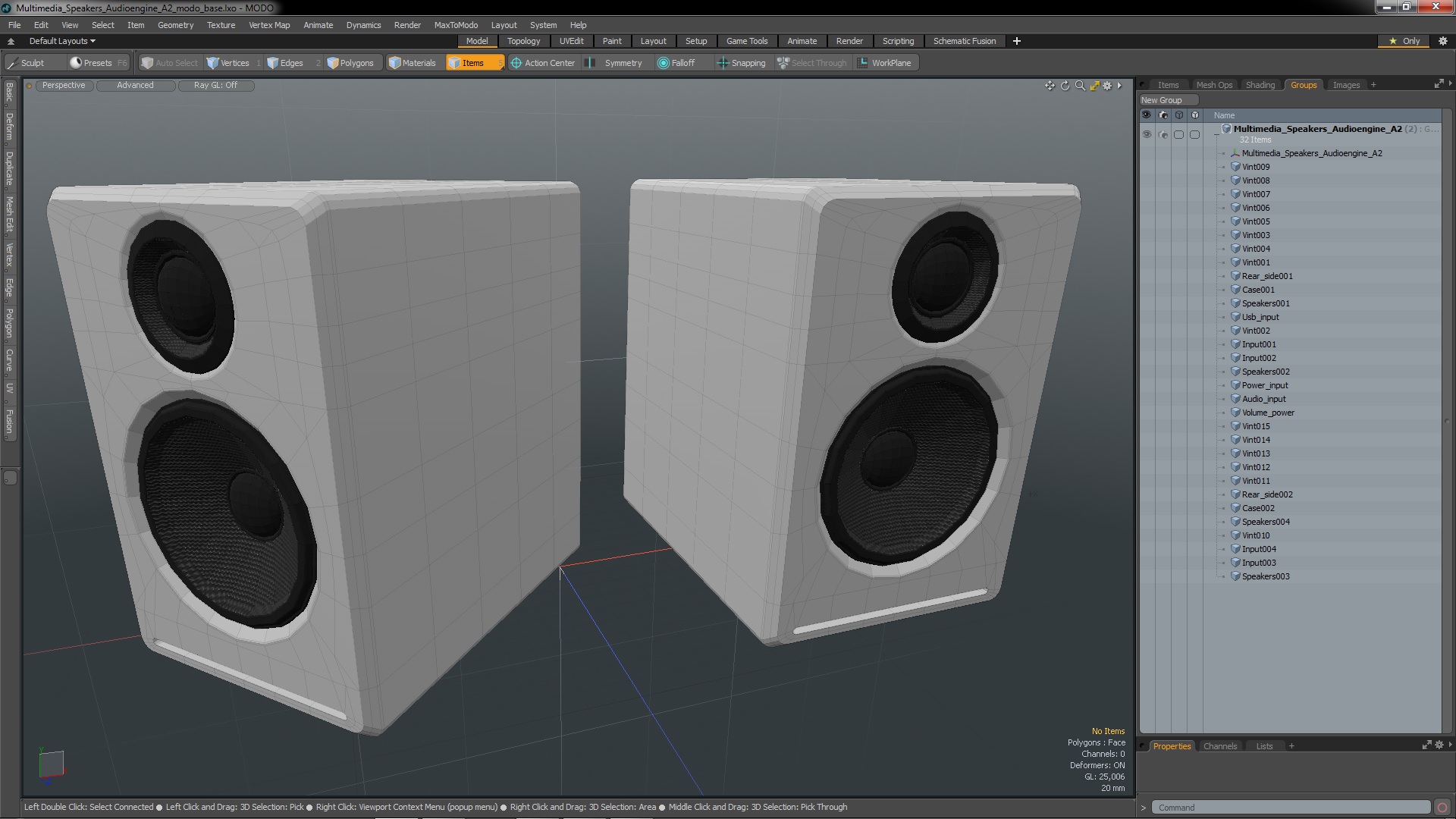 Multimedia Speakers Audioengine A2 3D model