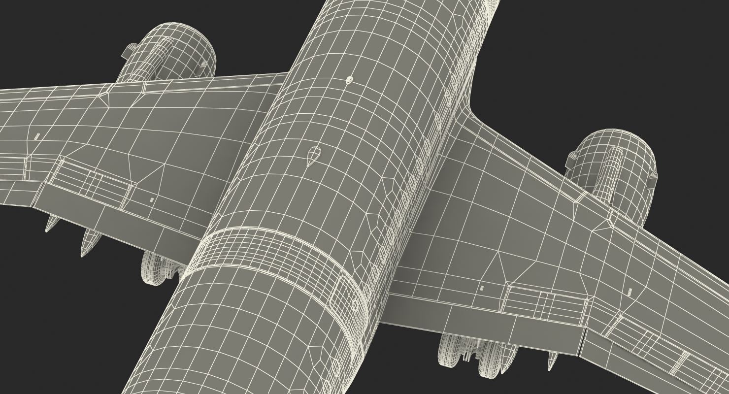 3D model Airbus A321 with Interior and Cockpit Delta Air Lines Rigged