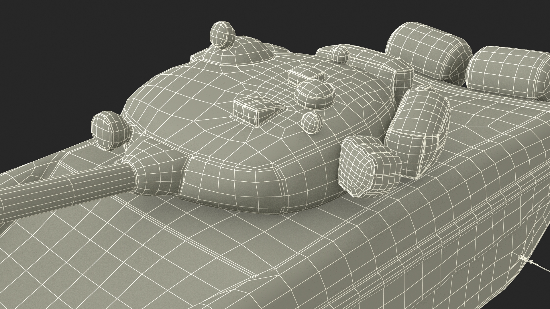 3D model Military Dummy Inflatable Tank