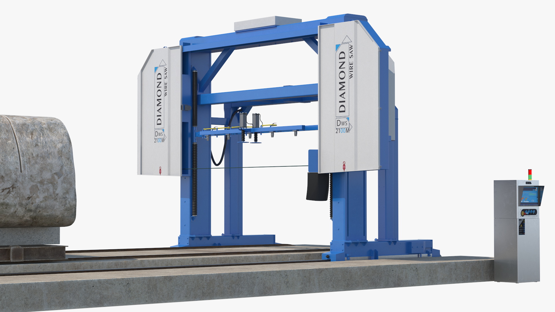 3D Diamond Wire Saw Rigged model