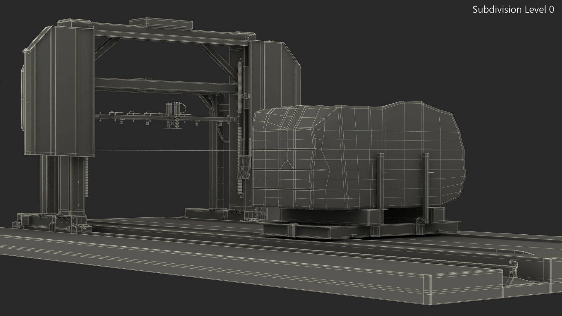 3D Diamond Wire Saw Rigged model