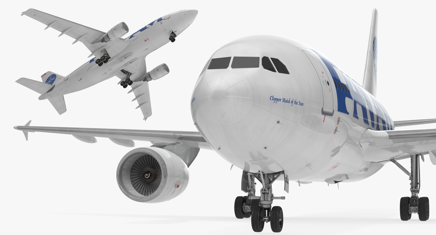 3D model Airbus A310 300 Pan American Rigged