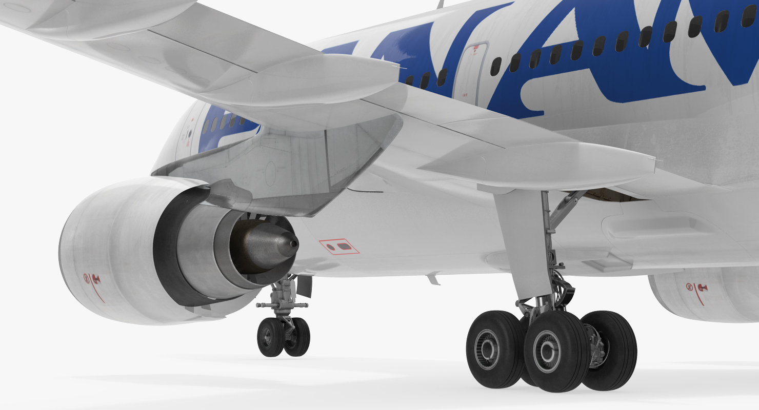 3D model Airbus A310 300 Pan American Rigged