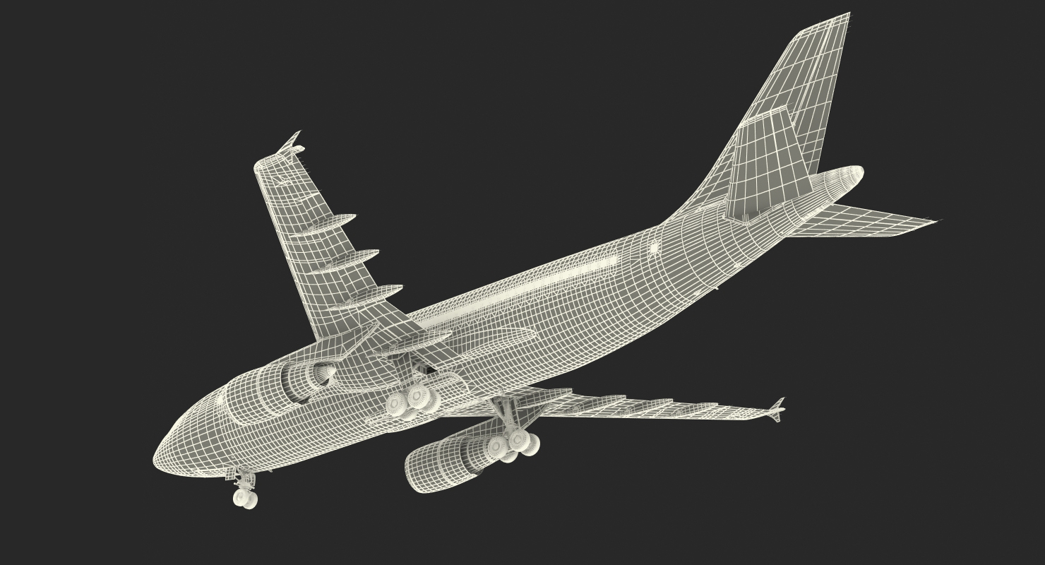 3D model Airbus A310 300 Pan American Rigged