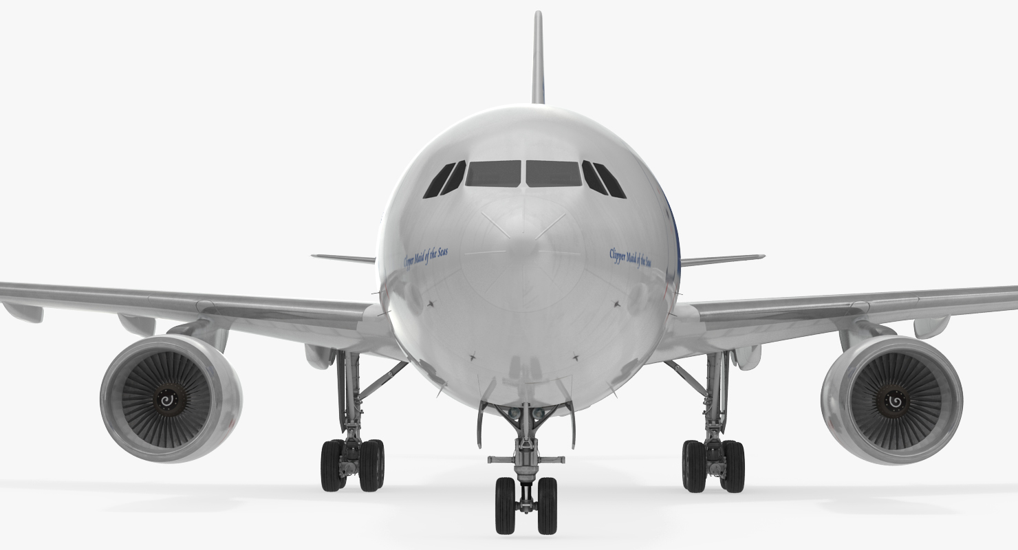 3D model Airbus A310 300 Pan American Rigged