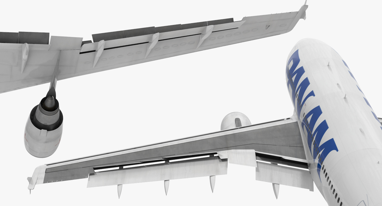 3D model Airbus A310 300 Pan American Rigged