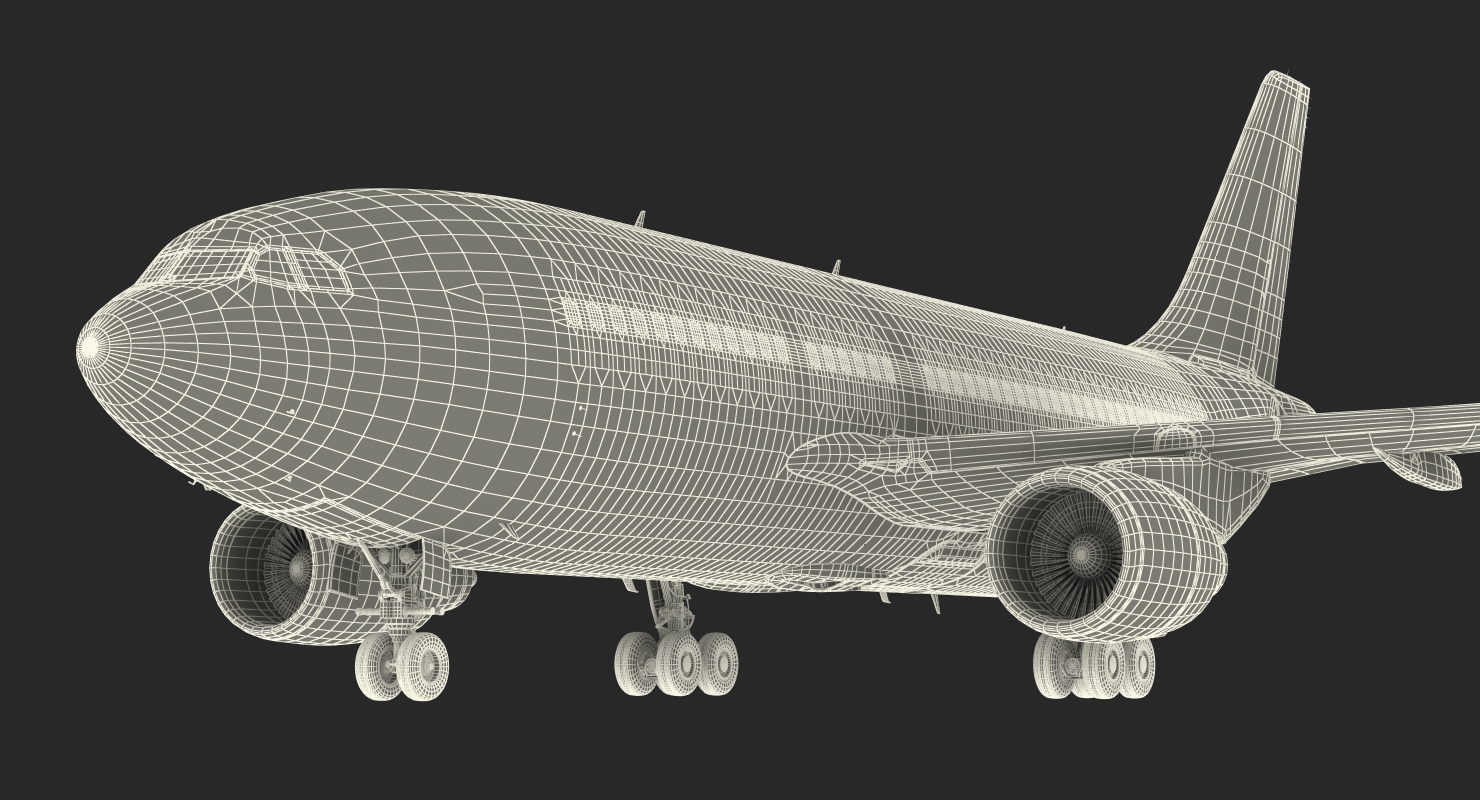 3D model Airbus A310 300 Pan American Rigged