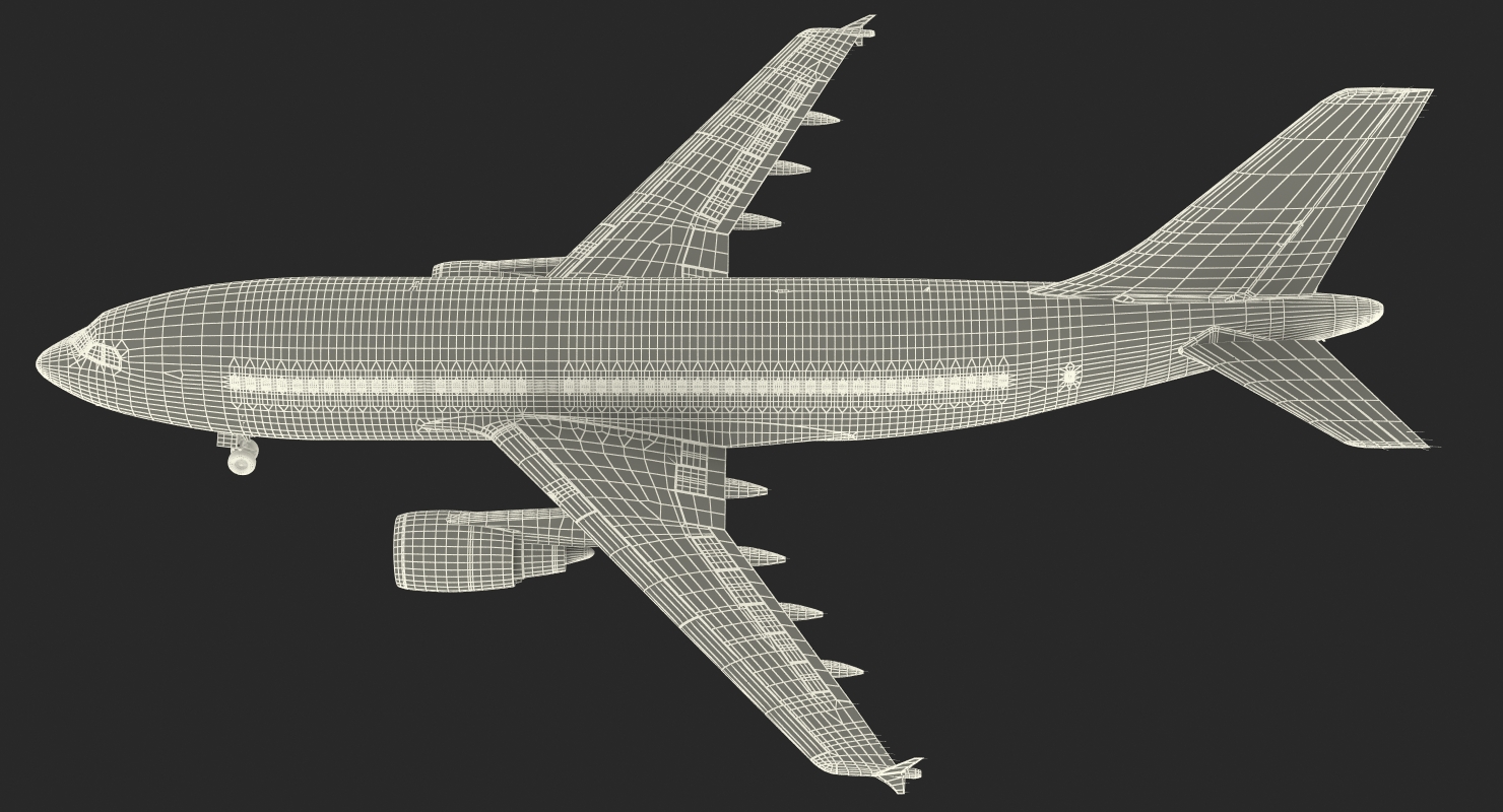 3D model Airbus A310 300 Pan American Rigged