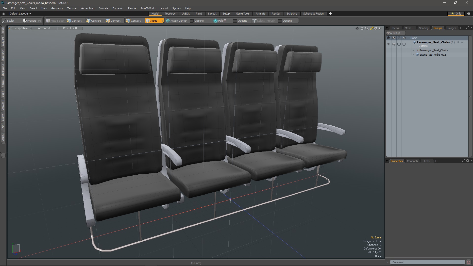 3D Passenger Seat Chairs