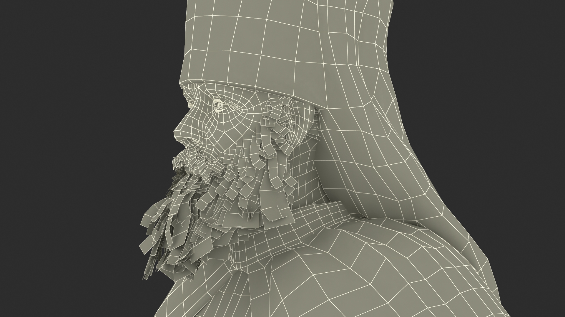 Orthodox Monk Fully Dressed A-Pose 3D model